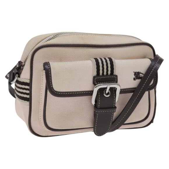 BURBERRY Blue Label Shoulder Bag Canvas Pink Auth ti2943 - Picture 1 of 14